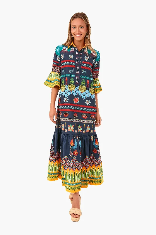 Patchwork Occhi Artemis Dress Tunics Travel practical