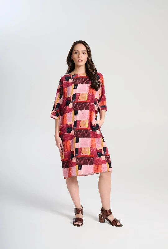 Kismet Sencillo Dress Blush Off-the-shoulder Chic Trendy