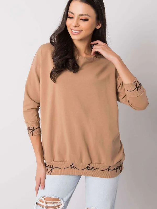 Sweatshirt Relevance Hoodie with Pattern Geometric Abstract