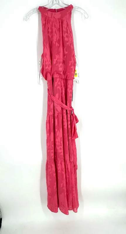Julia Jordan Size 8 Coral/Silver Floral Tiered NEW Dresses Dress Maxi Tunics Top rated