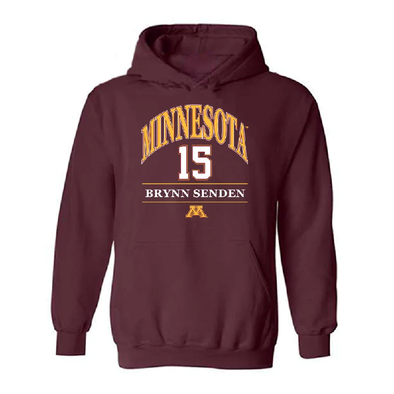Minnesota - NCAA Women's Basketball : Brynn Senden - Classic Fashion Shersey Hooded Sweatshirt Hoodie with Pastel Soft Subtle