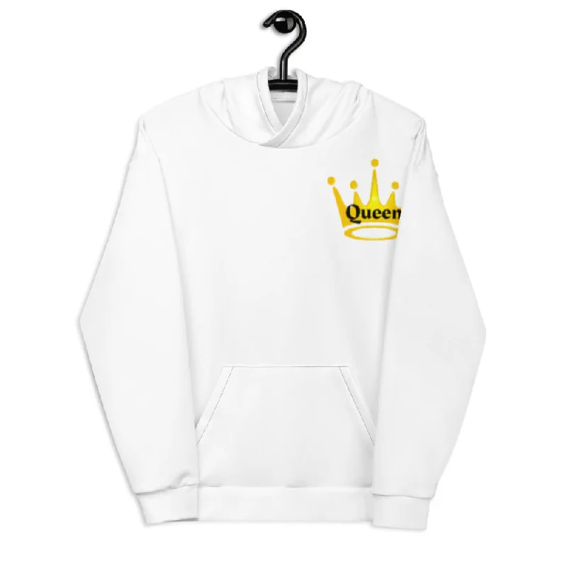 Queen Unisex Hoodie Hoodie with Front Slit Layering Stylish