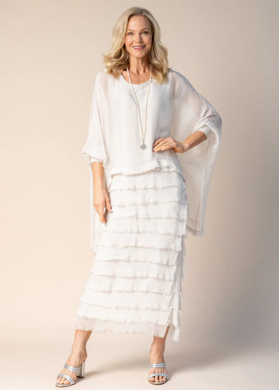 Imagine Fashion - 10IM3862-L Candie Silk Dress Tunics Sale discount