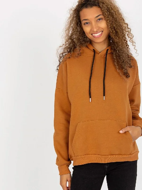 Sweatshirt Rue Paris Hoodie with Crew Neck Simple Timeless