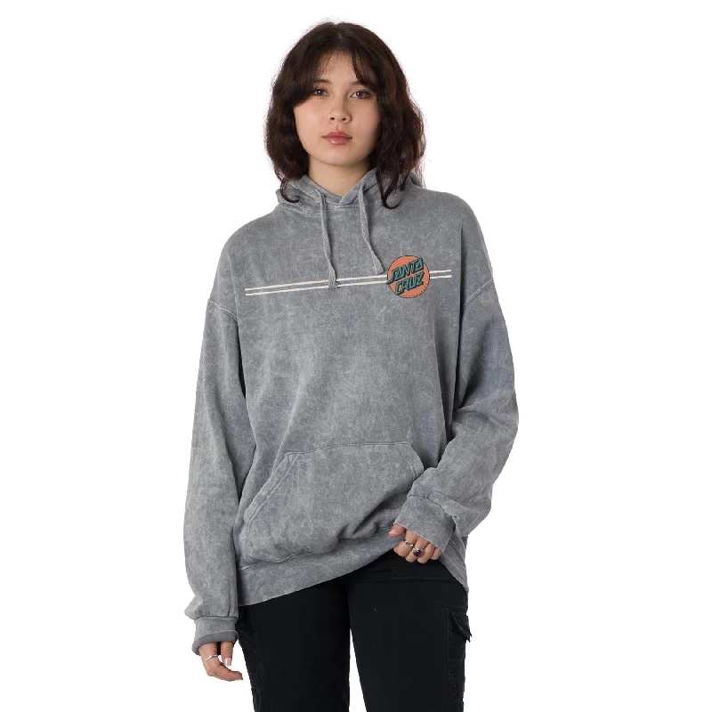 Santa Cruz Mid-Weight Boyfriend Hoodie Women's - Mineral Grey Hoodie with Crew Neck Simple Timeless Santa Cruz Mid-Weight Boyfriend Hoodie Women's - Mineral Grey Hoodie with Crew Neck Simple Timeless