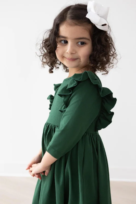 Spruce Ruffle Twirl Dress Pencil Office Professional
