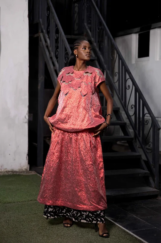 RED BOLA DRESS Tunics Stylish elegant