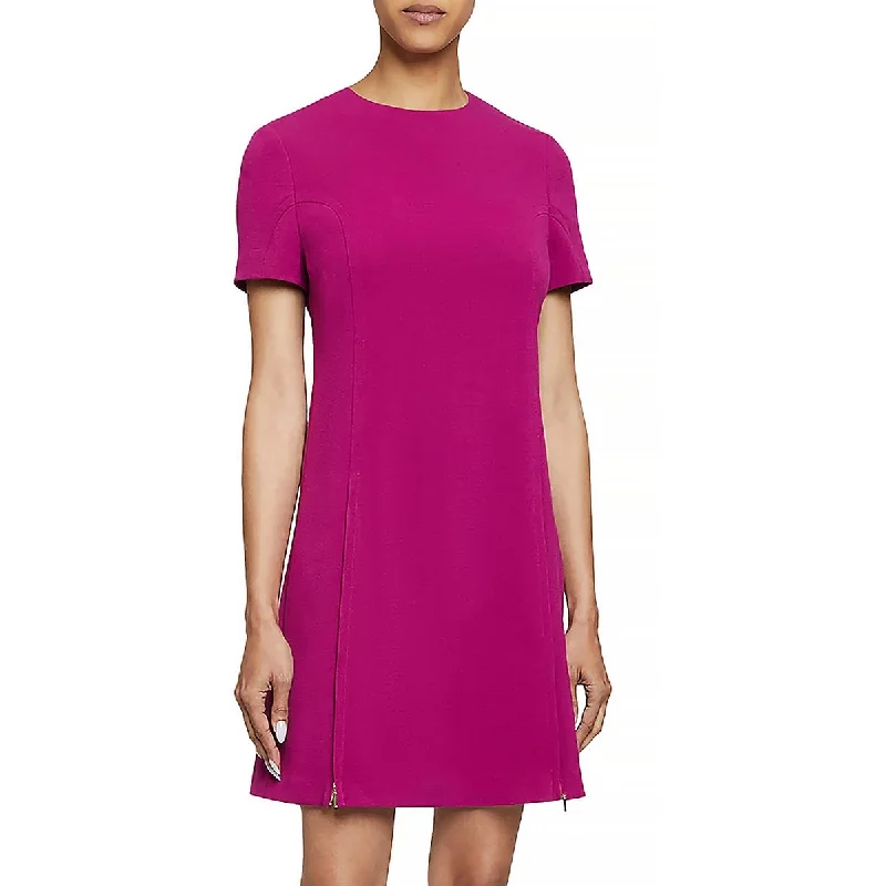 Santorelli Womens Mini Solid Sheath Dress Tunics Chic fashionable