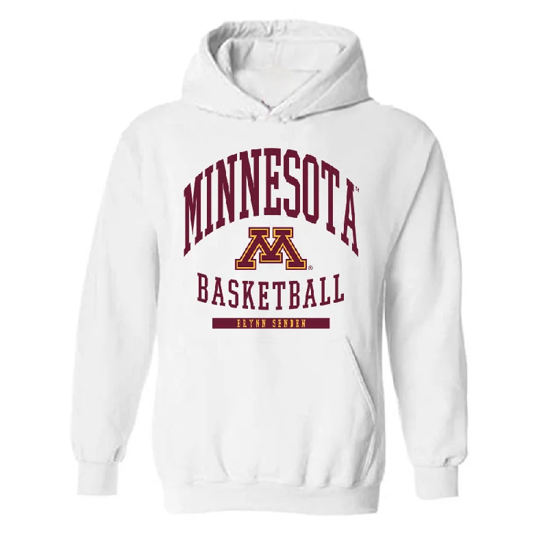 Minnesota - NCAA Women's Basketball : Brynn Senden - Classic Fashion Shersey Hooded Sweatshirt Hoodie with Typography Text Message