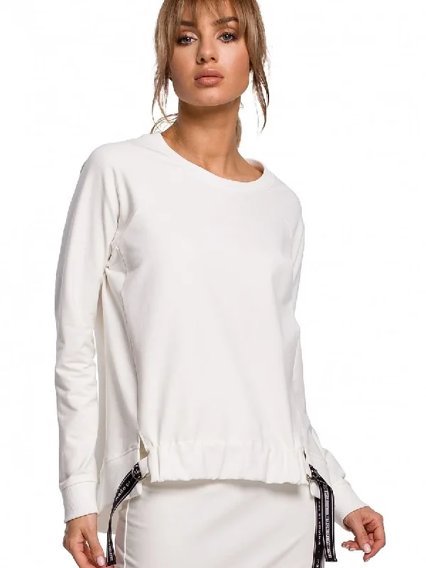 Sweatshirt Moe Hoodie with Cropped Fit Short Trendy