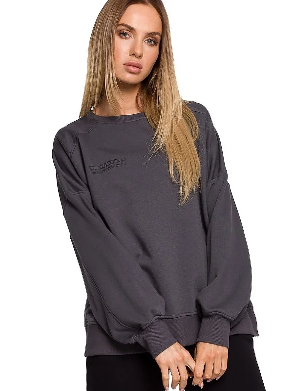 Sweatshirt Moe Hoodie with Button Placket Classic Preppy