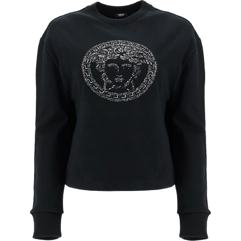 Versace 'boxy sweatshirt with med Hoodie with Batwing Sleeves Loose Dramatic