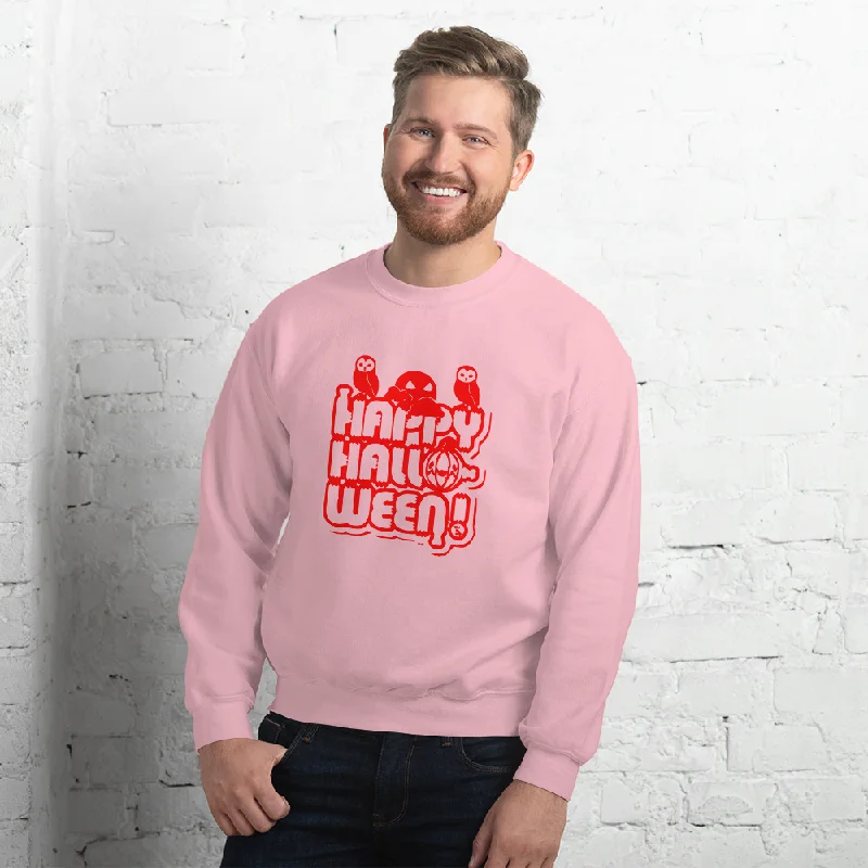 Happy Halloween! Unisex Crew Neck Sweatshirt Hoodie with Oversized Fit Loose Comfortable Happy Halloween! Unisex Crew Neck Sweatshirt Hoodie with Oversized Fit Loose Comfortable