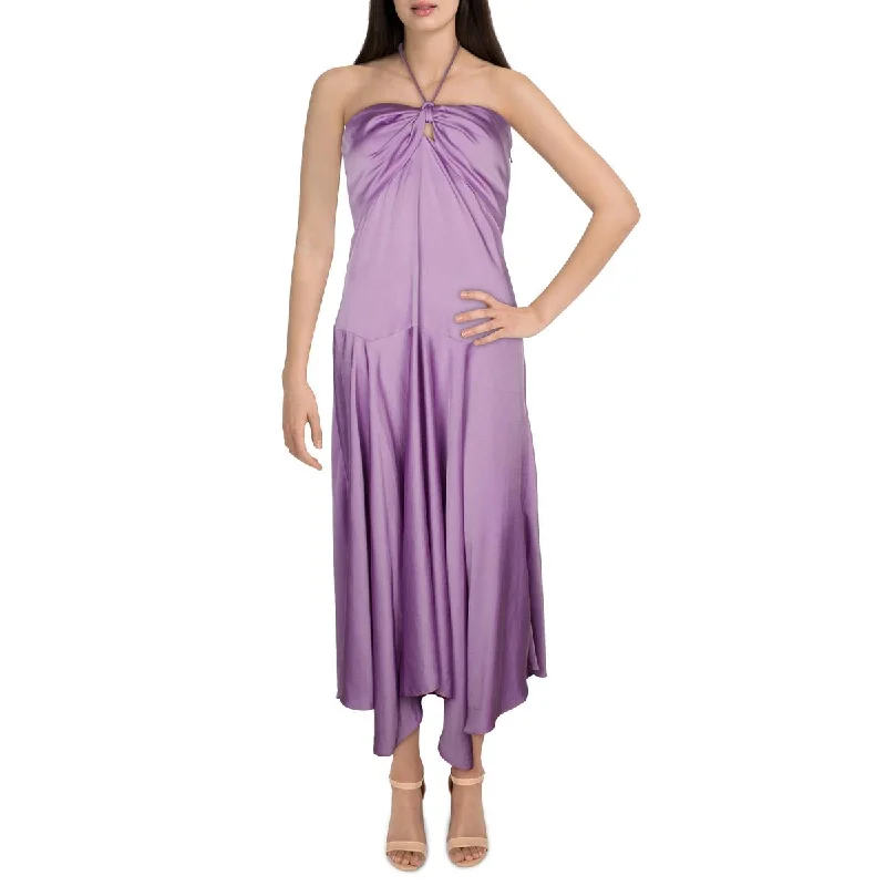 A.L.C. Womens Anita Halter Drop Waist Evening Dress Tunics Lace romantic