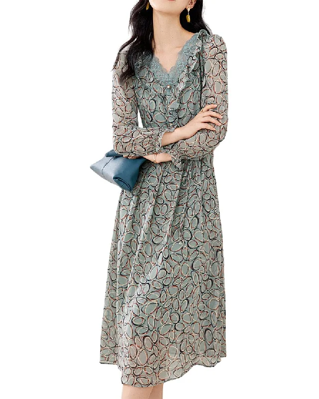 Ounixue Dress Floral Print girly