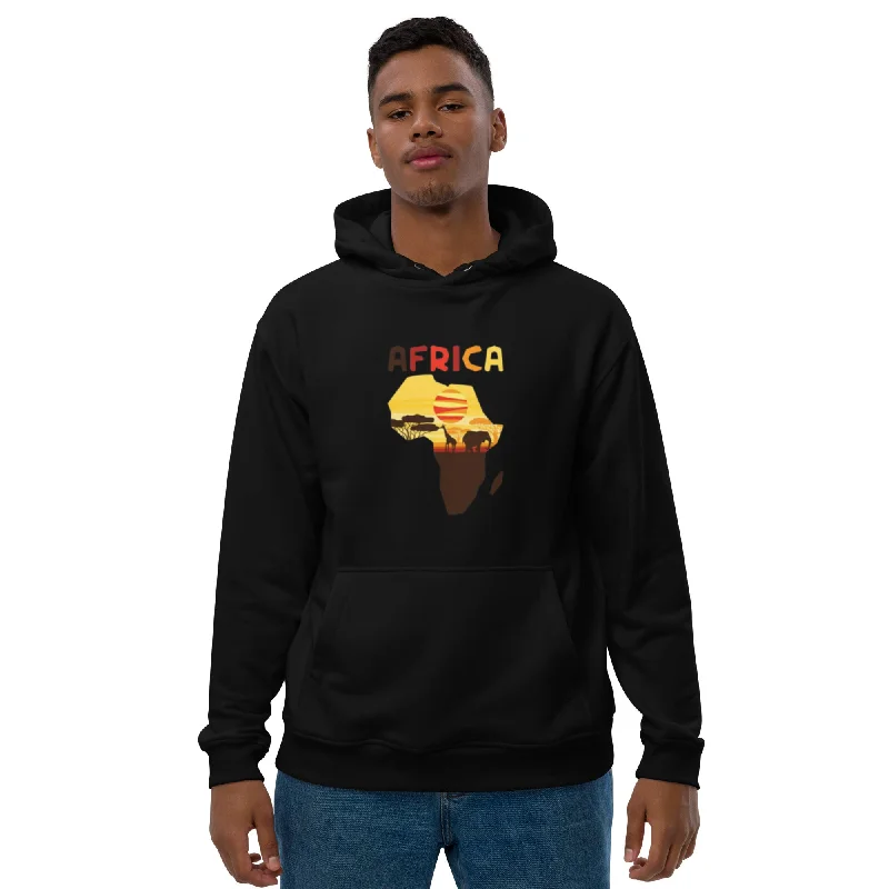 Premium eco hoodie Hoodie with Side Slits Relaxed Casual