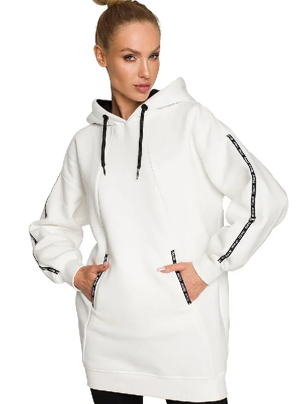 Sweatshirt Moe Hoodie with Sequins Glamorous Eye-catching