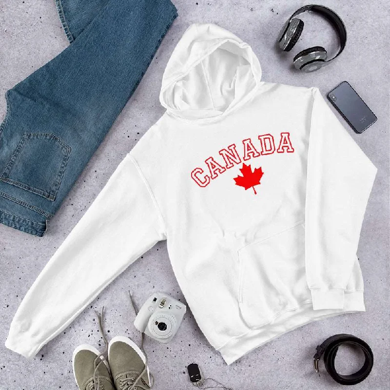 Bold Canada And Maple Leaf, Soft Feel, Double Stitched, Smooth, Stylish Unisex Heavy Blend Hoodie Hoodie with Bell Sleeves Flared Feminine Bold Canada And Maple Leaf, Soft Feel, Double Stitched, Smooth, Stylish Unisex Heavy Blend Hoodie Hoodie with Bell Sleeves Flared Feminine