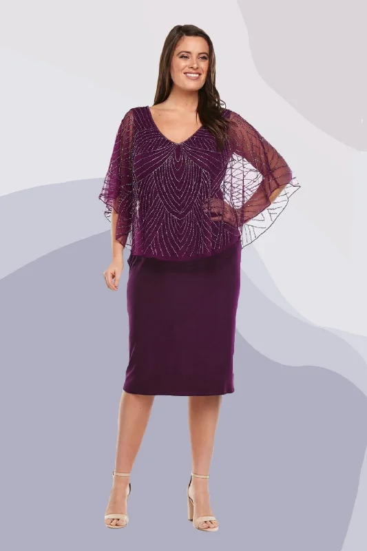 Layla Jones / Jesse Harper LJ0021/Z0009 - Beaded Cape Dress Tunics Plaid country