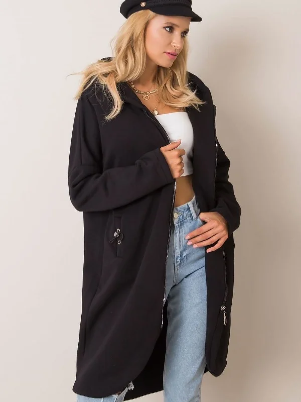 Sweatshirt Rue Paris Hoodie with Hem Patch Decorative Personalized