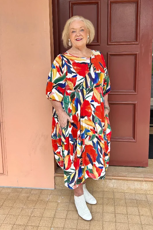 Niovara - 1113-051 Bird of Paradise Dress Tunics Fashionable trendy