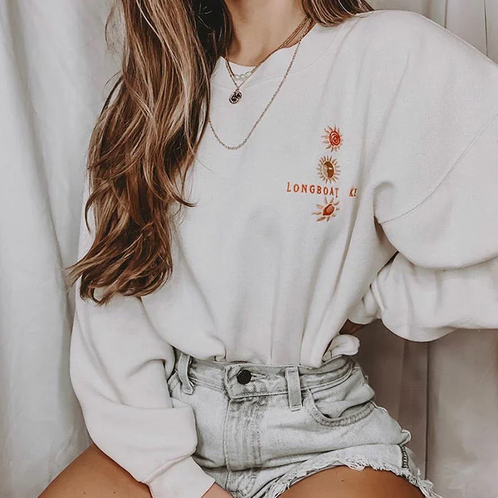 Longboat Key Sweatshirt Hoodie with Tied Waist Feminine Flattering