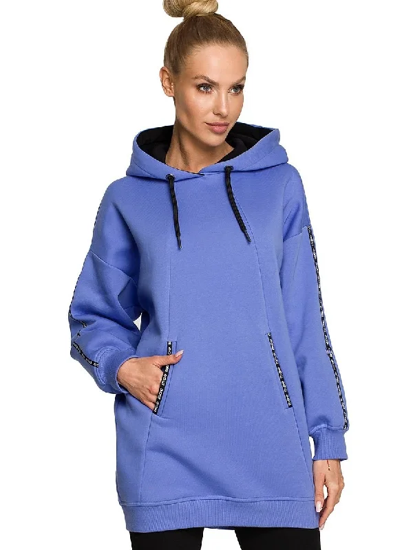 Sweatshirt Moe Hoodie with Applique Textured Unique