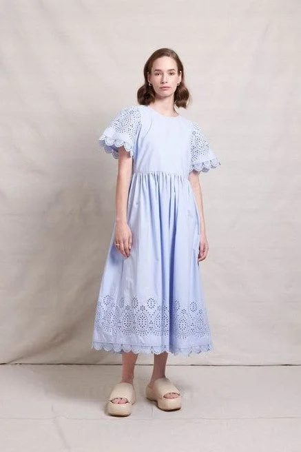Neris - SN2654-S Lace Work Dress Tunics Stylish elegant