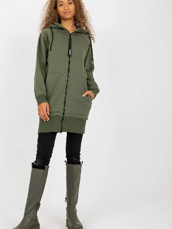 Sweatshirt Rue Paris Hoodie with Hidden Zipper Minimalist Clean