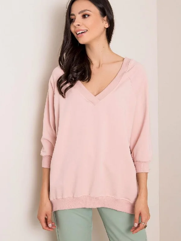Sweatshirt Rue Paris Hoodie with Strings Custom Fit Adjustable