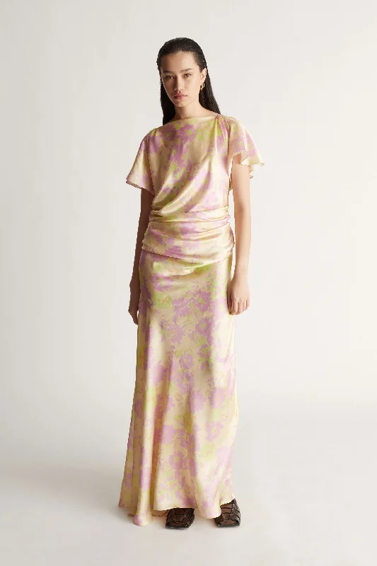 Annette Drape Dress Tunics Print Colorful