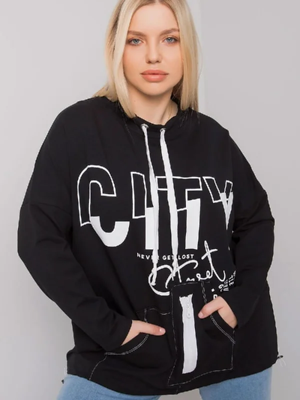 Sweatshirt Relevance Hoodie with Print Artistic Unique
