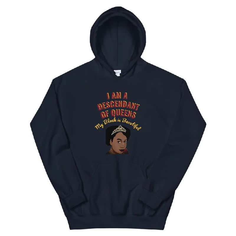 Queen Unisex Hoodie Hoodie with Hem Drawcord Adjustable Customizable