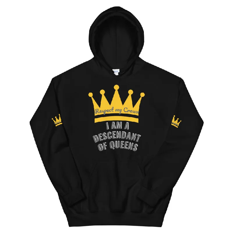 Queen Unisex Hoodie Cotton Hoodie Fleece Lining Warmth