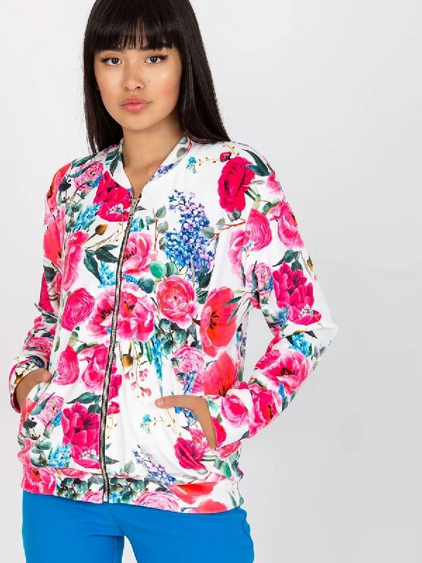 Sweatshirt Rue Paris Hoodie with Ribbed Hem Stretchable Secure