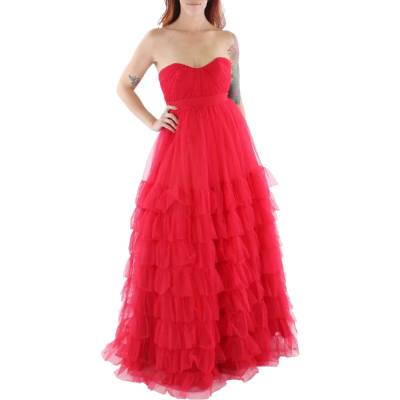 Mac Duggal Womens Tulle Evening Dress Tunics Evening elegant