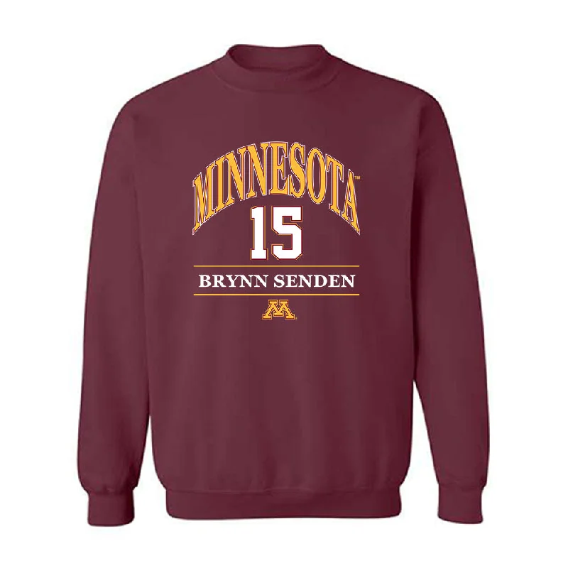 Minnesota - NCAA Women's Basketball : Brynn Senden - Classic Fashion Shersey Crewneck Sweatshirt Hoodie with Metallic Shiny Futuristic