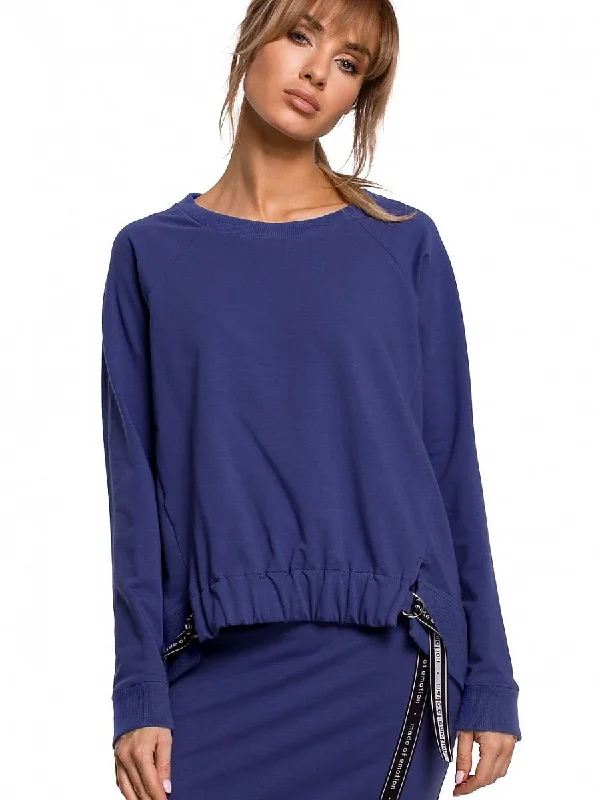 Sweatshirt Moe Hoodie with Longline Fit Extended Stylish