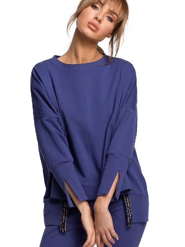 Sweatshirt Moe Hoodie with Bell Sleeves Flared Feminine