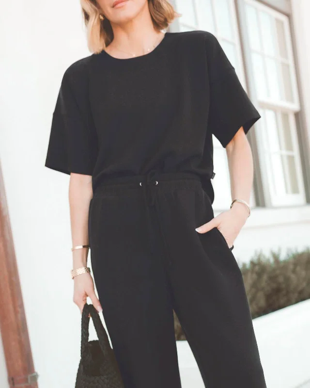 Splendid x @Cellajaneblog Scuba Short Sleeve Sweatshirt Hoodie with Monochrome Minimalist Simple Splendid x @Cellajaneblog Scuba Short Sleeve Sweatshirt Hoodie with Monochrome Minimalist Simple