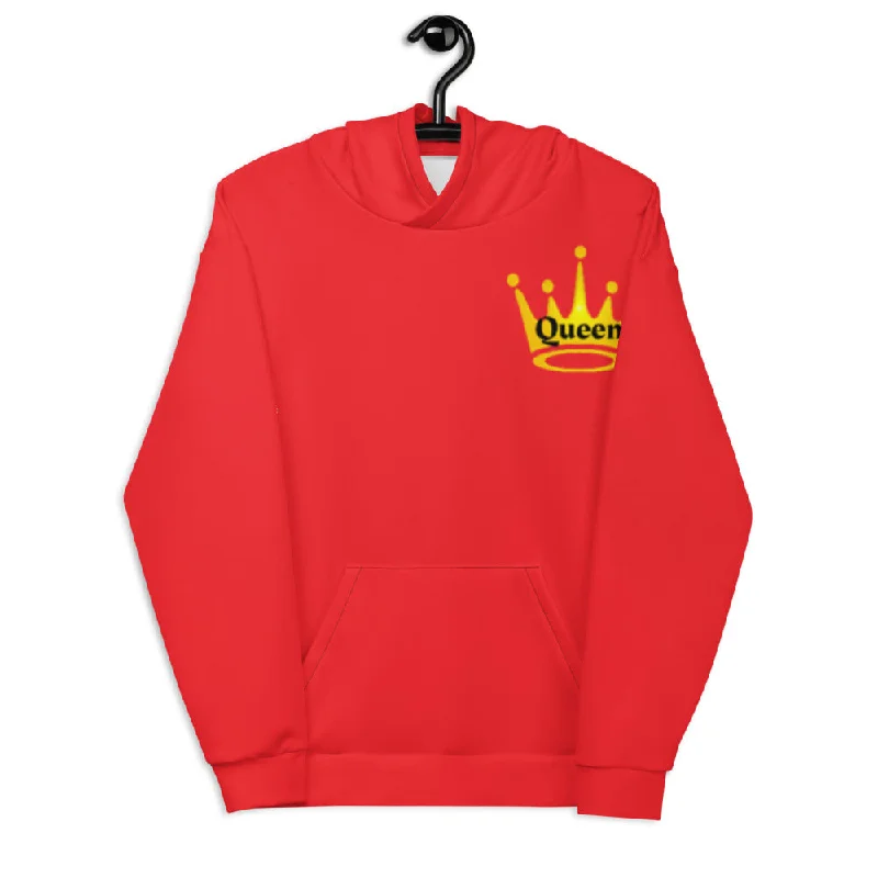 Queen Unisex Hoodie Hoodie with Mock Neck Collared Structured