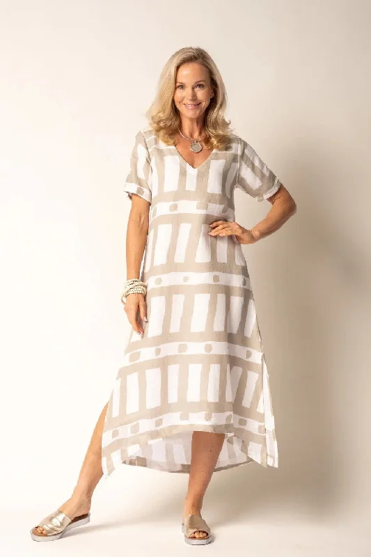 Imagine Fashion - AIM5209T Posie Dress Tunics Bridal satin