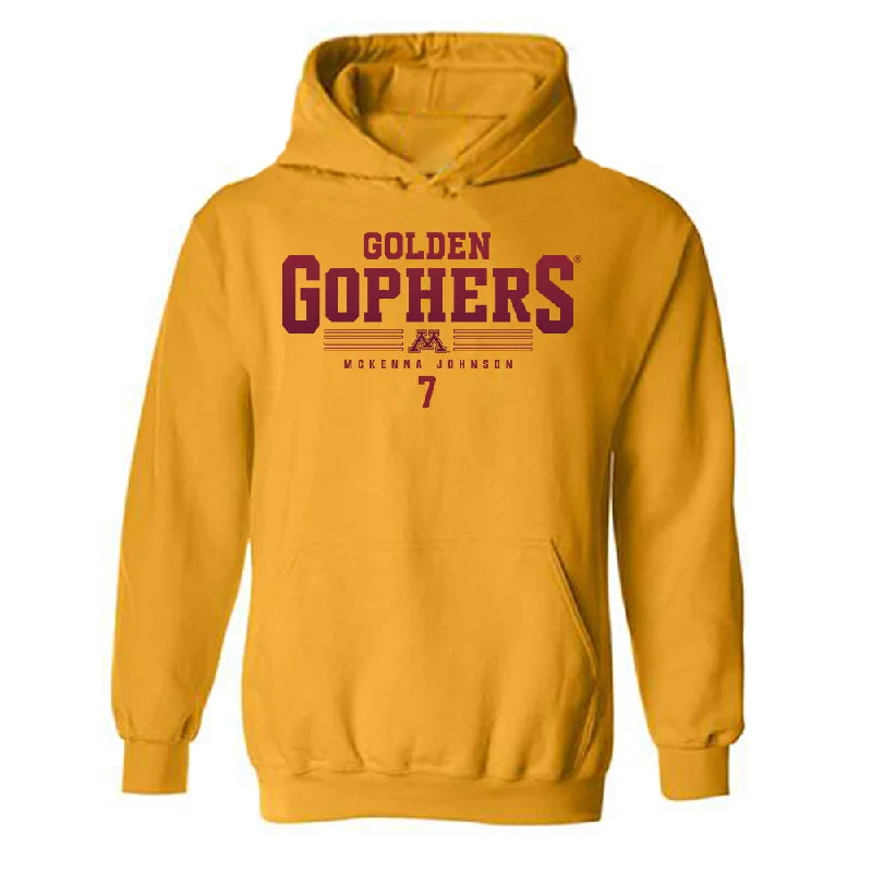 Minnesota - NCAA Women's Basketball : McKenna Johnson - Classic Fashion Shersey Hooded Sweatshirt Hoodie with Pocket Utility Practical