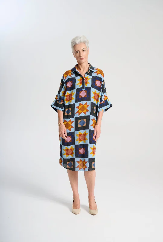 Veda Estilo Dress Day in Viscose Tunics Silk luxurious