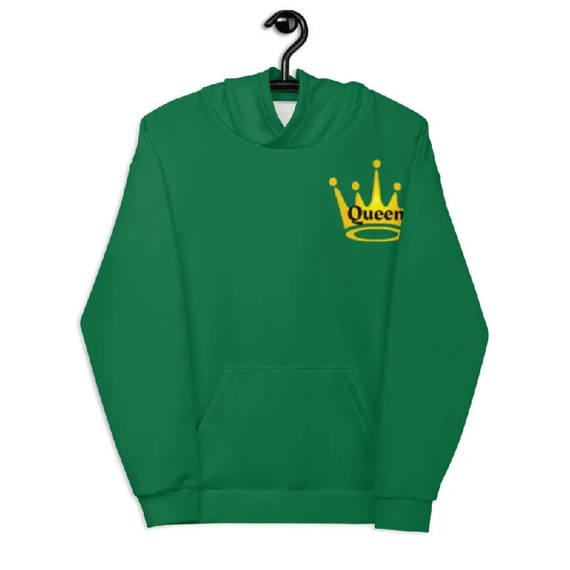 Queen Unisex Hoodie Hoodie with Belted Waist Structured Tailored