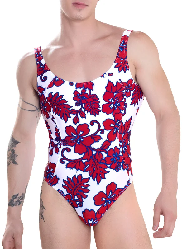 The Hibiscus Swimsuit Adjustable Swim Top