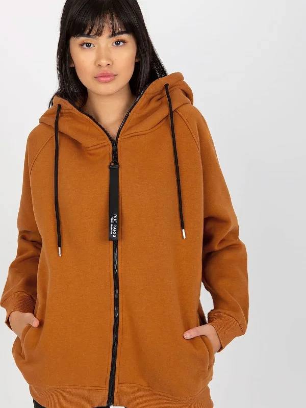 Sweatshirt Rue Paris Hoodie with Puffed Sleeves Voluminous Trendy
