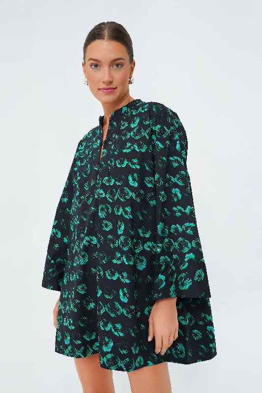 Green Distorted Pansy Abi Dress Tunics Occasion special