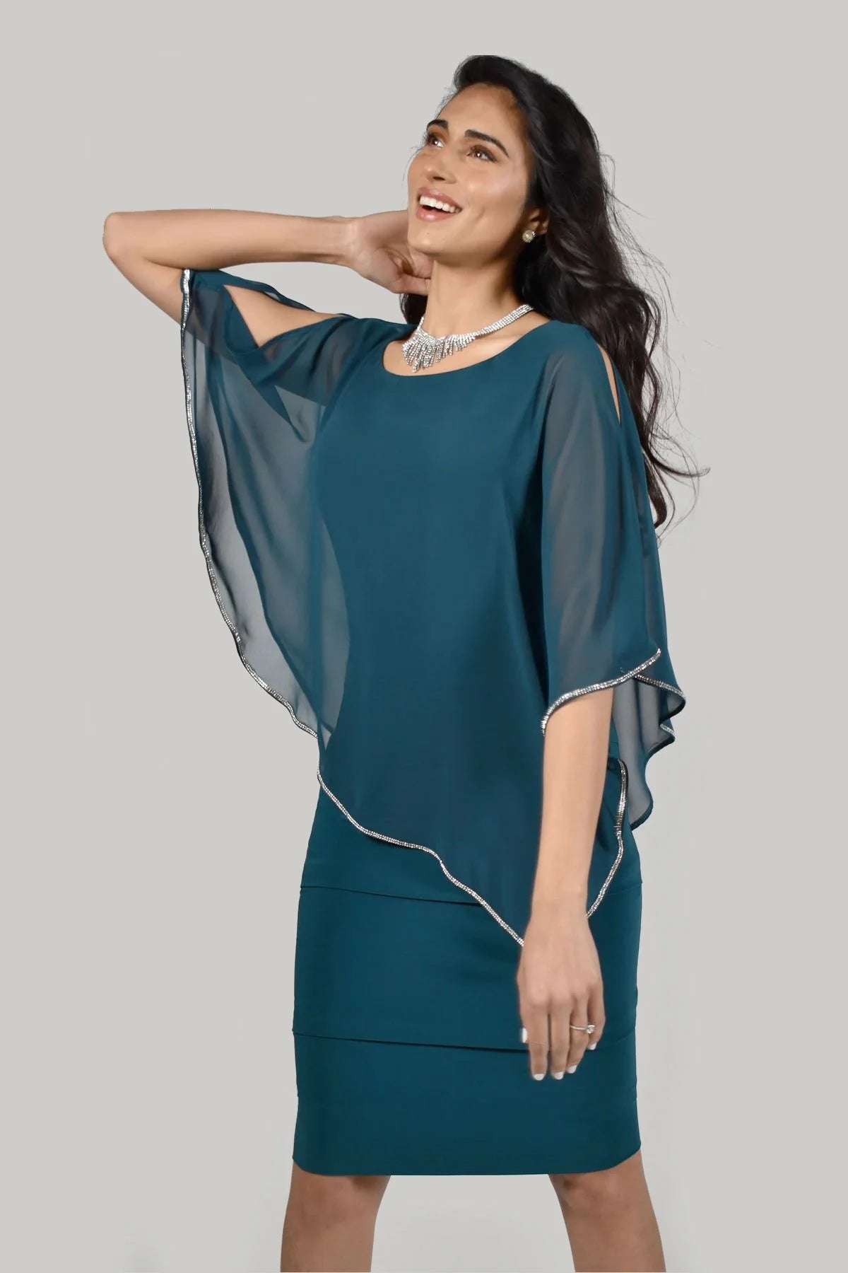 Frank Lyman - 219022 Tiered Layer Dress Tunics Brand named