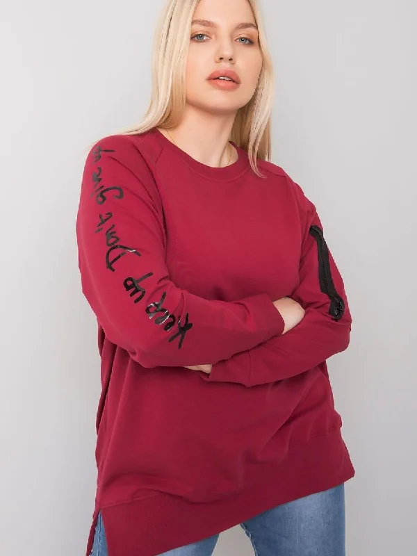 Sweatshirt Relevance Hoodie with Ribbed Cuffs Snug Fit Comfort